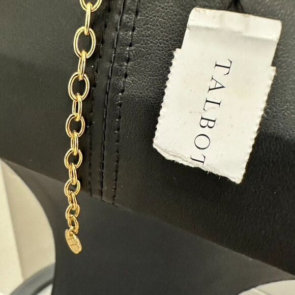 Talbot's Long Gold Tone Pearl & Enamel Statement Tassel Necklace - NWT - Picture 5 of 6